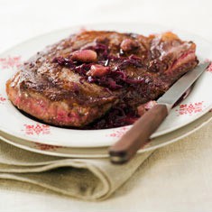 Entrecote bordelaise sauce marchand de vin